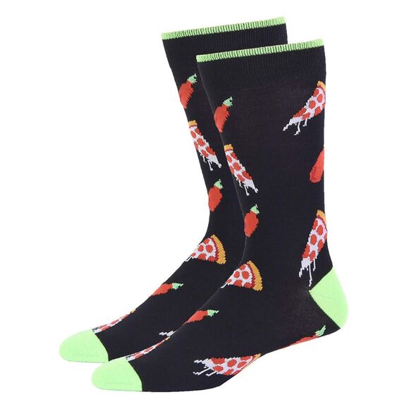 Beer Football And Pizza 2 Pack Dress Crew Socks - Picture 7 of 8